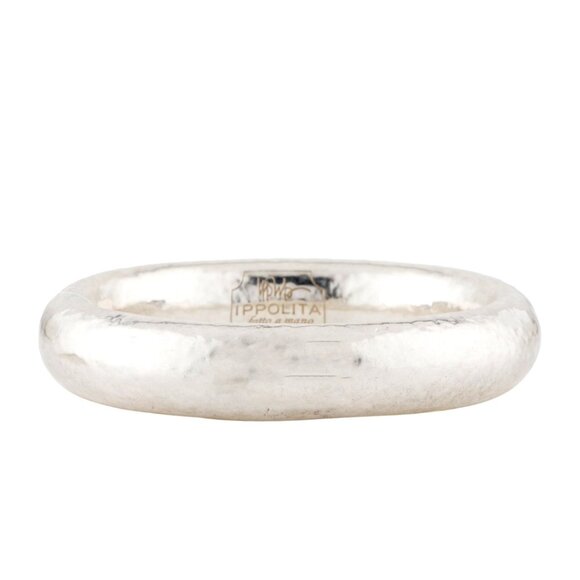 IPPOLITA STERLING SILVER HAMMERED CLASSICO BANGLE BRACELET